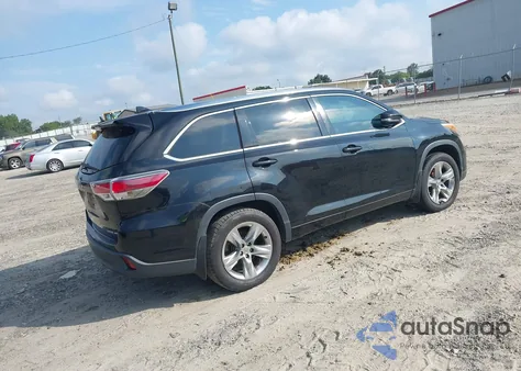 2014 Toyota Highlander Limited Platinum V6 from USA, damaged, VIN 5TDDKRFH5ES070157